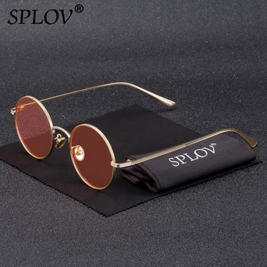 Vintage Men Sunglasses Women Retro Punk Style Round Metal Frame Colorful Lens Sun Glasses AV8R